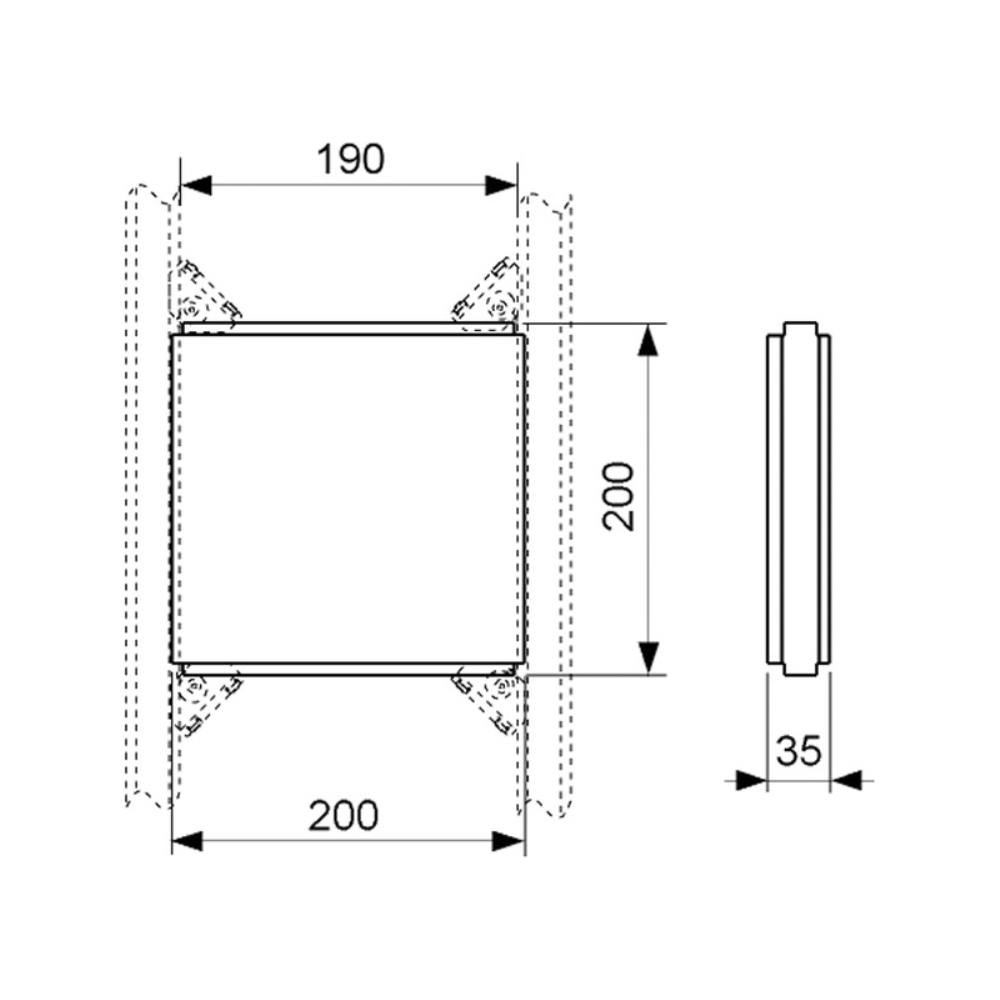 Монтажная пластина Tece TECEprofil для крепления дополнительных элементов 9042005 2 Монтажная пластина Tece TECEprofil для крепления дополнительных элементов 9042005 — изображение 2