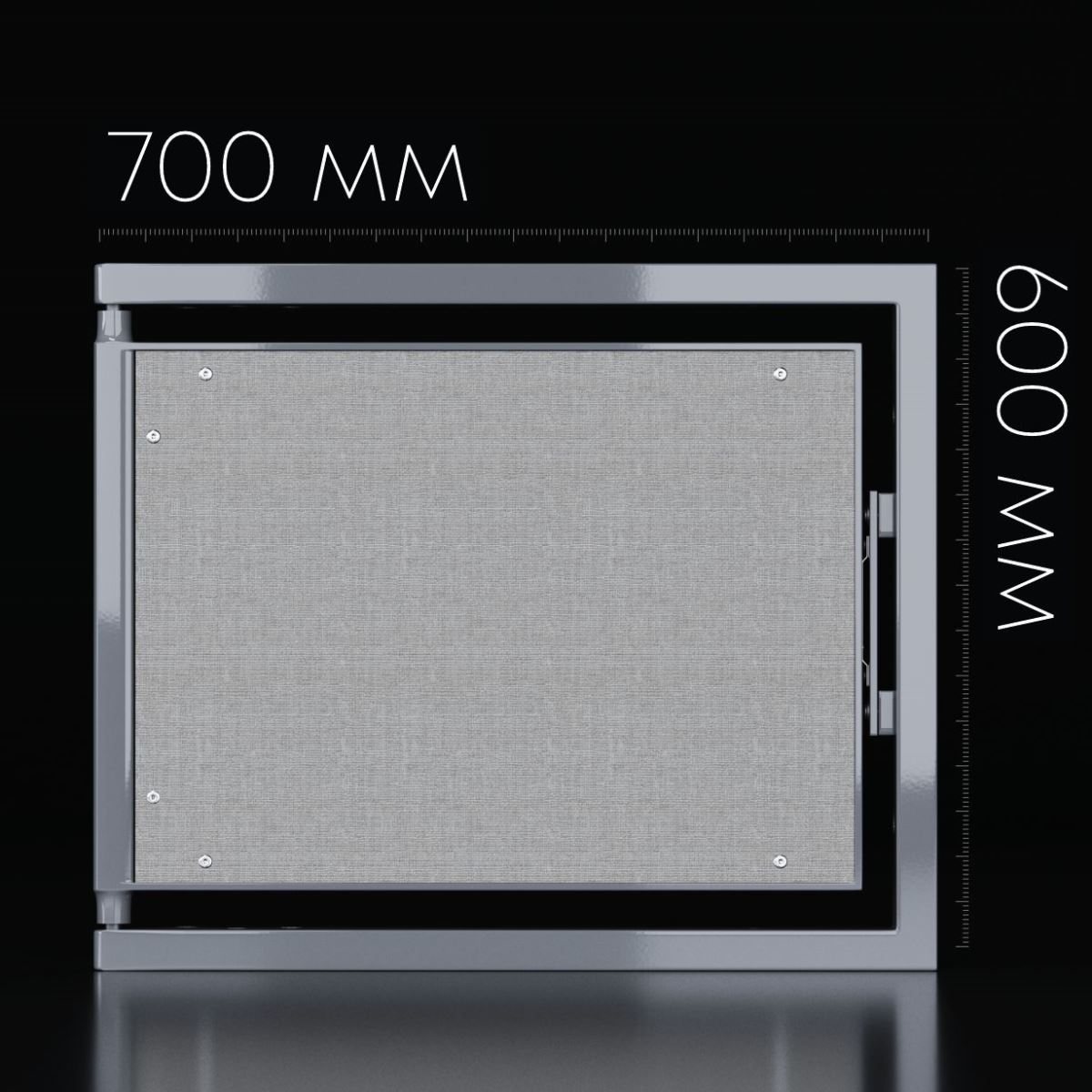 Люк одностворчатый Shagma 70х60 ревизионный под плитку ЛС700x600Г 5 Люк одностворчатый Shagma 70х60 ревизионный под плитку ЛС700x600Г — изображение 5